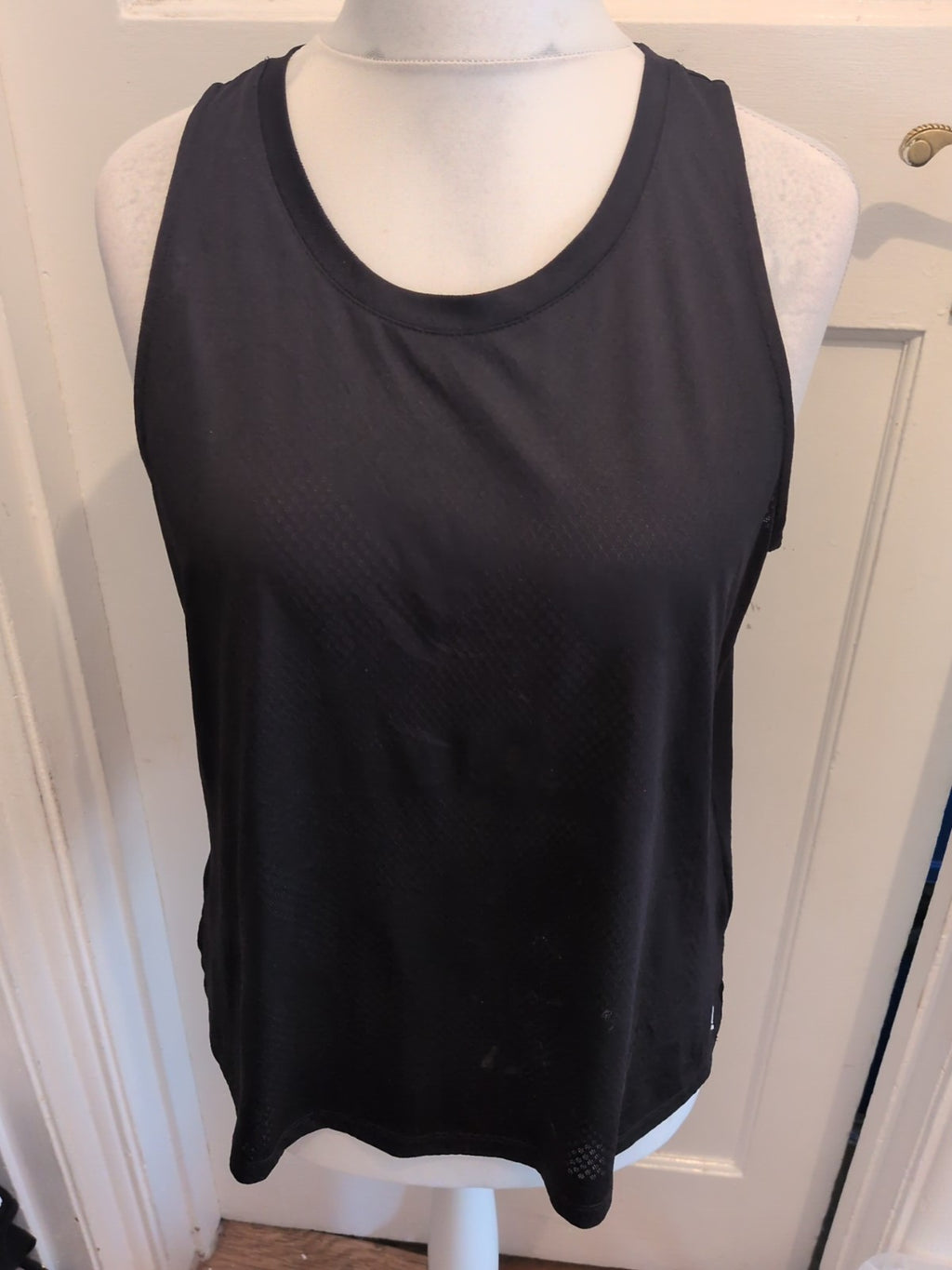 George  Active Black T-shirt Sleeveless(Faint Marks)
