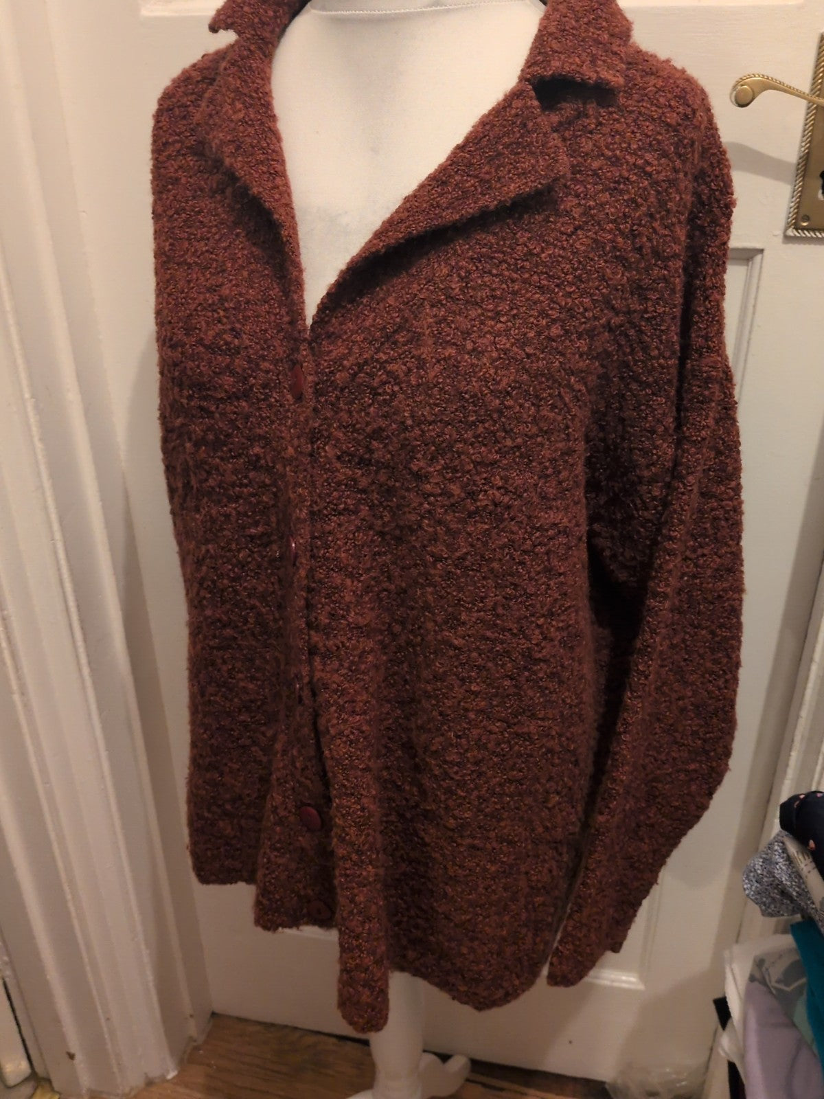 Off Shoot Large Purple Cardigan
