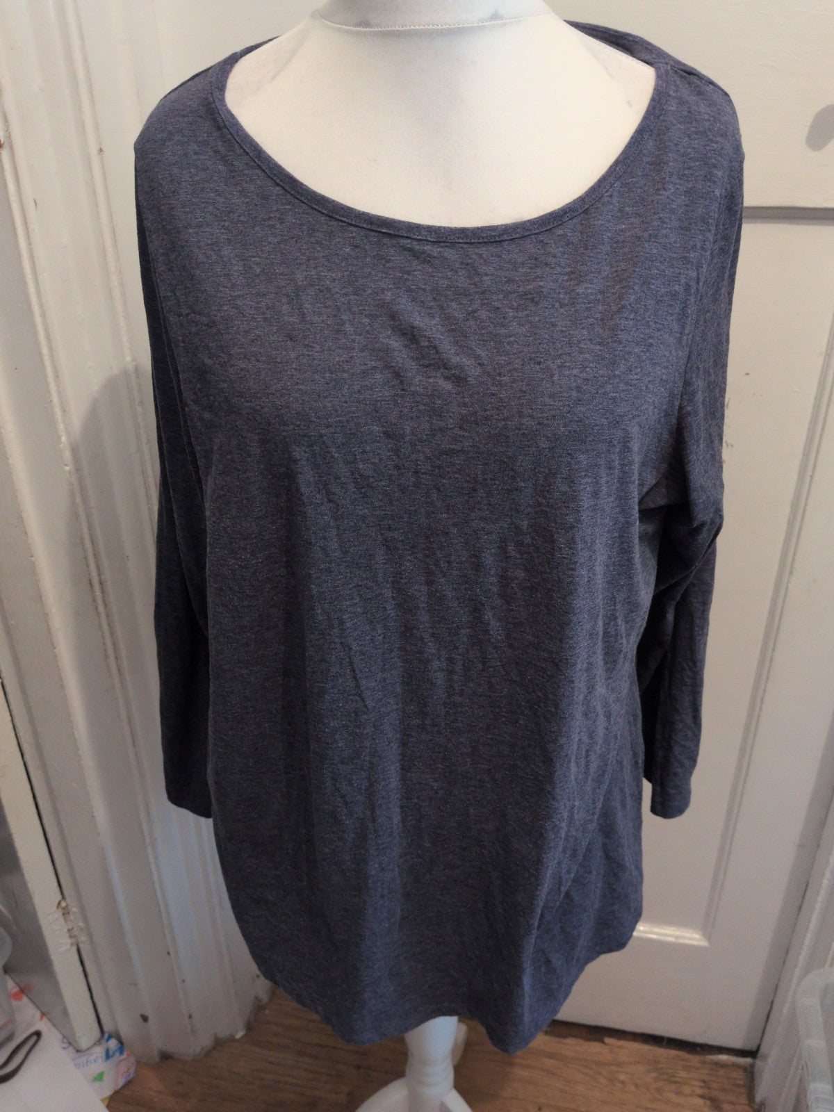 Yours 22-24 Navy Blue Long Sleeved T-shirt