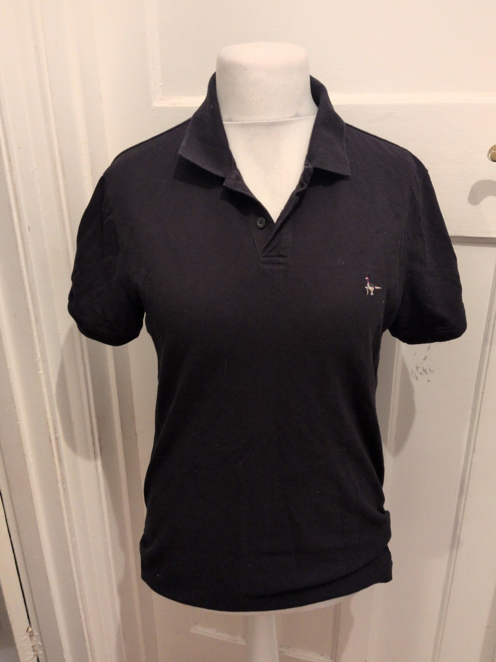 Jack Wills Medium Black Short Sleeve Polo