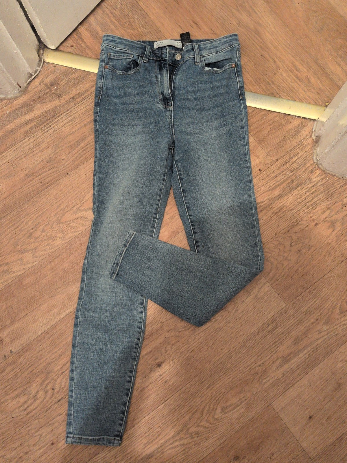 Ladies Next Size 10 Regular Skinny High Rise Jeans