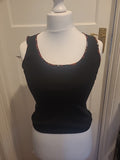 Ladies Minosa Petite Size Medium Black Sleeveless Top