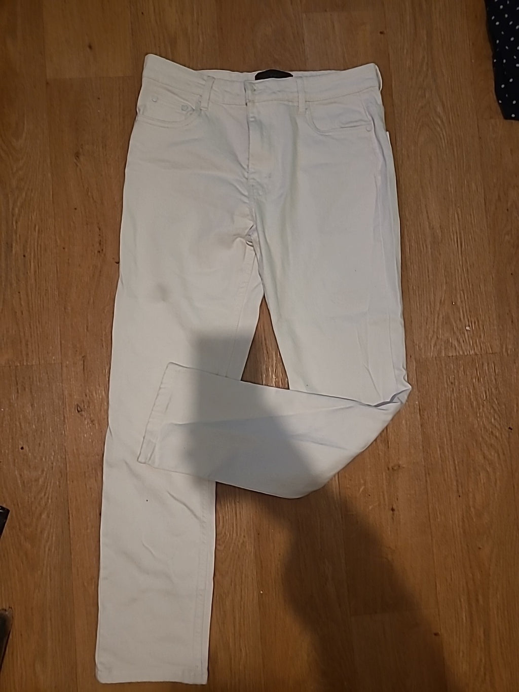 Mens G-72 Denim Size 32s White Straight Jeans