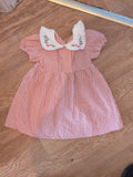 06  Pink Check Collared Dress