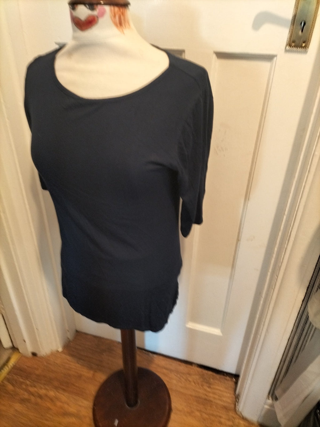 Ladies First Avenue Size 10 Dark Navy Short Sleeved Tshirt