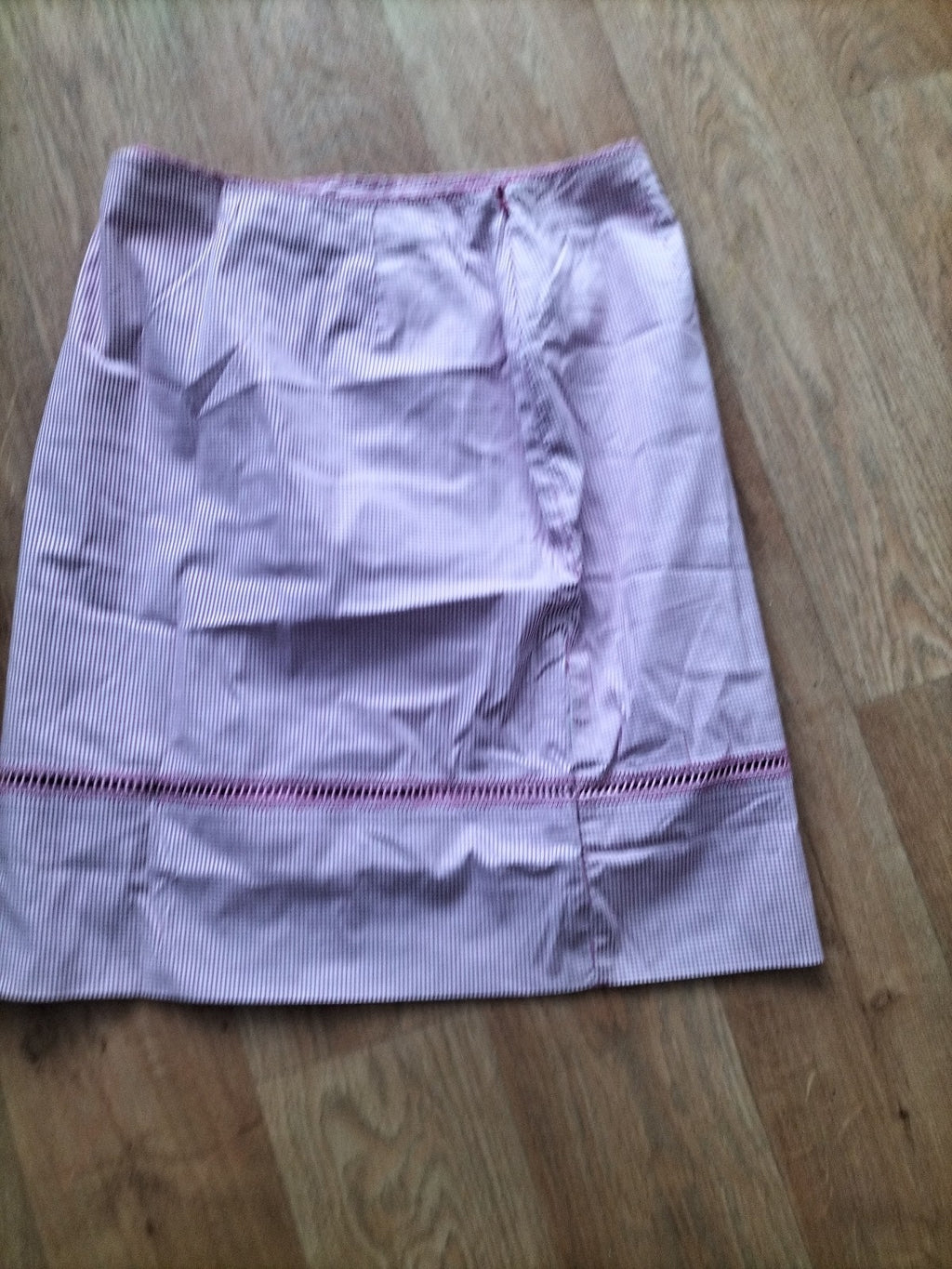 Ladies Next Petite Size 12 Pink/White Check Skirt