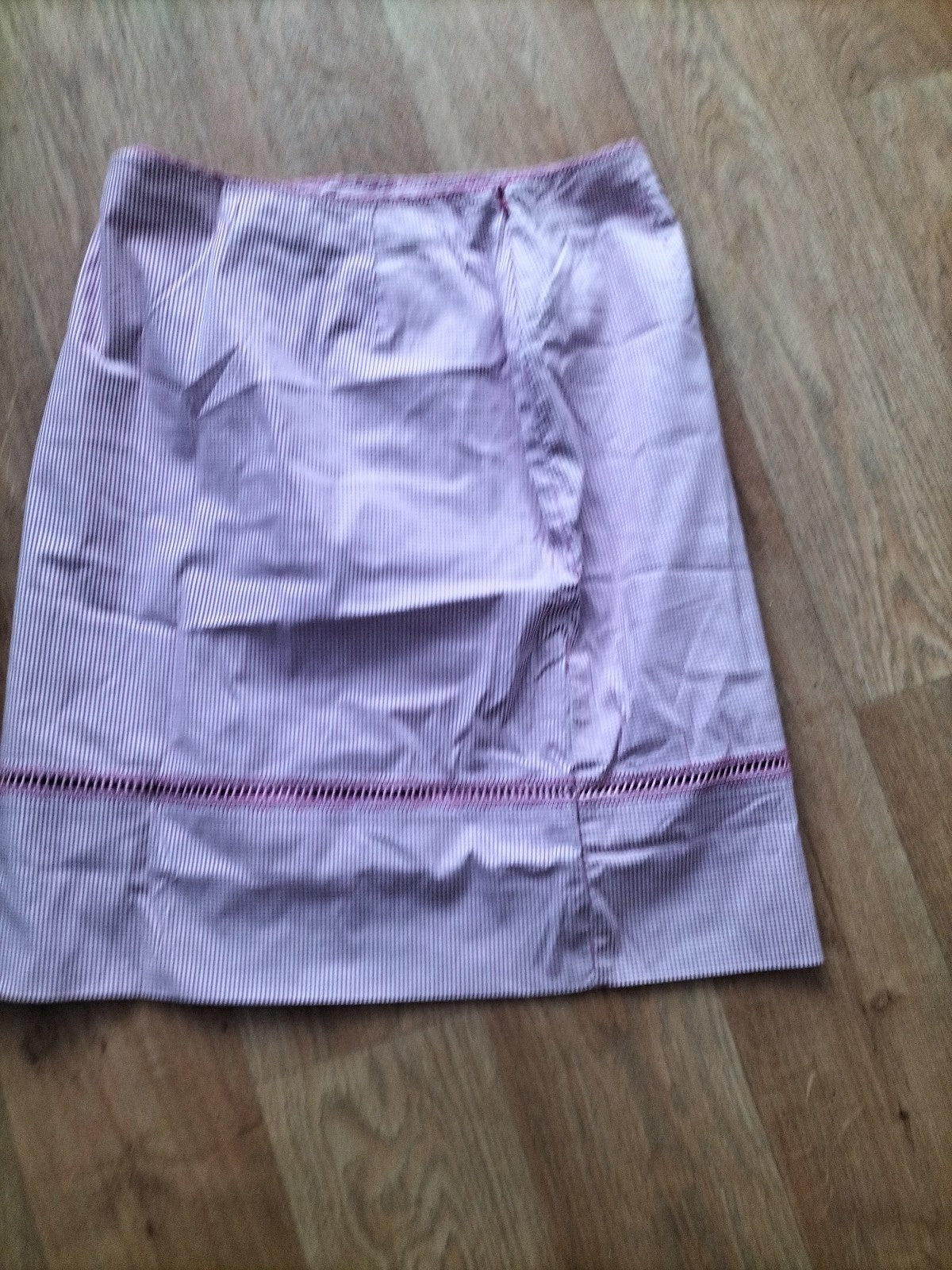Ladies Next Petite Size 12 Pink/White Check Skirt