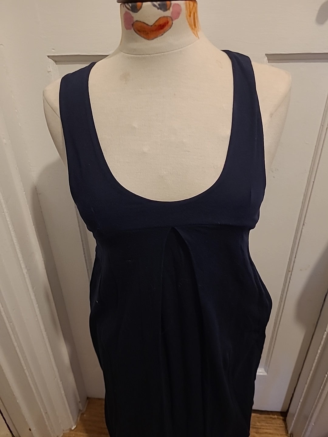 Ladies Size Large Navy Sleeveless Dress
