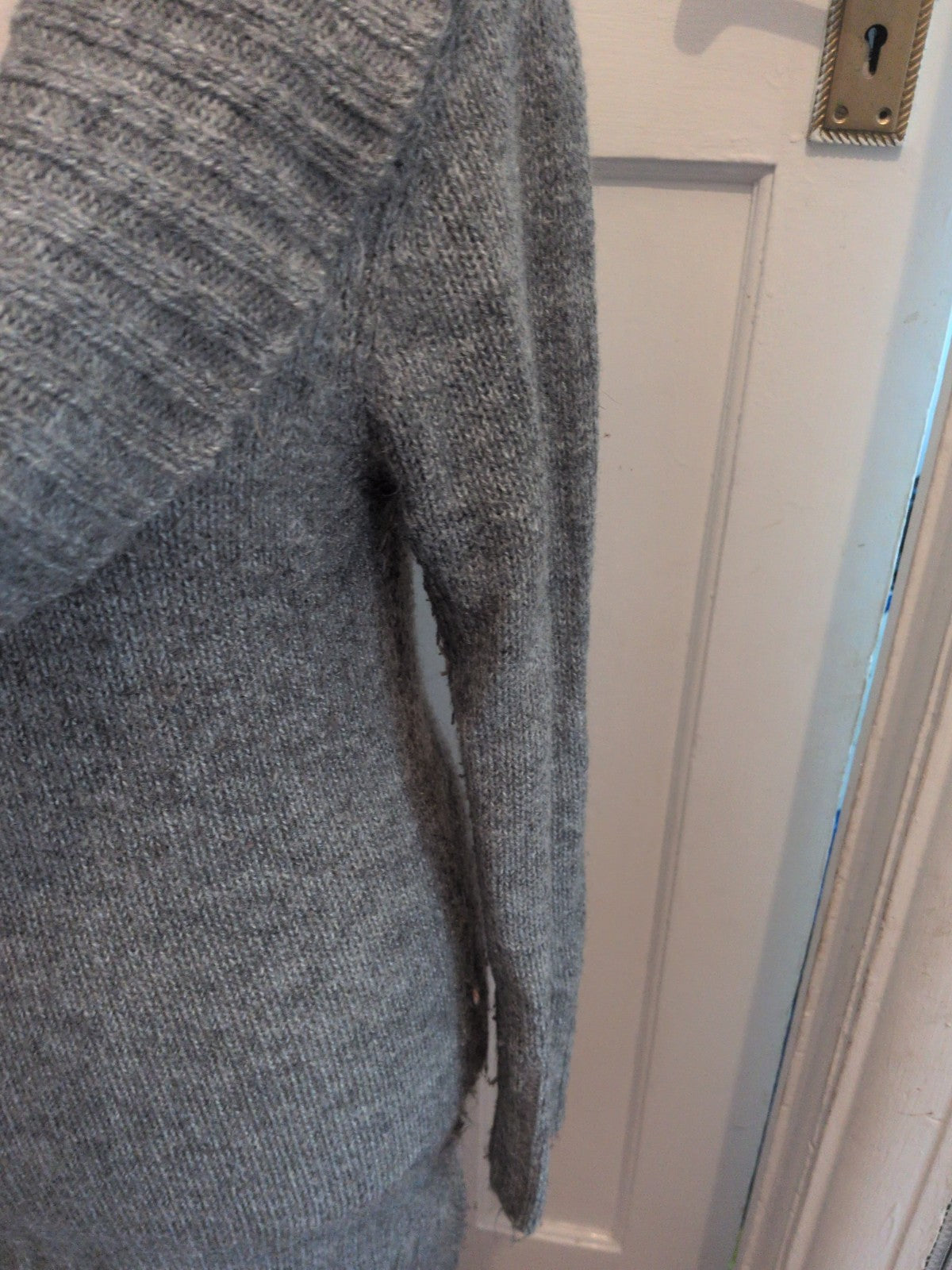 Primark 12-14 Jumper Dress Grey Long Sleeve