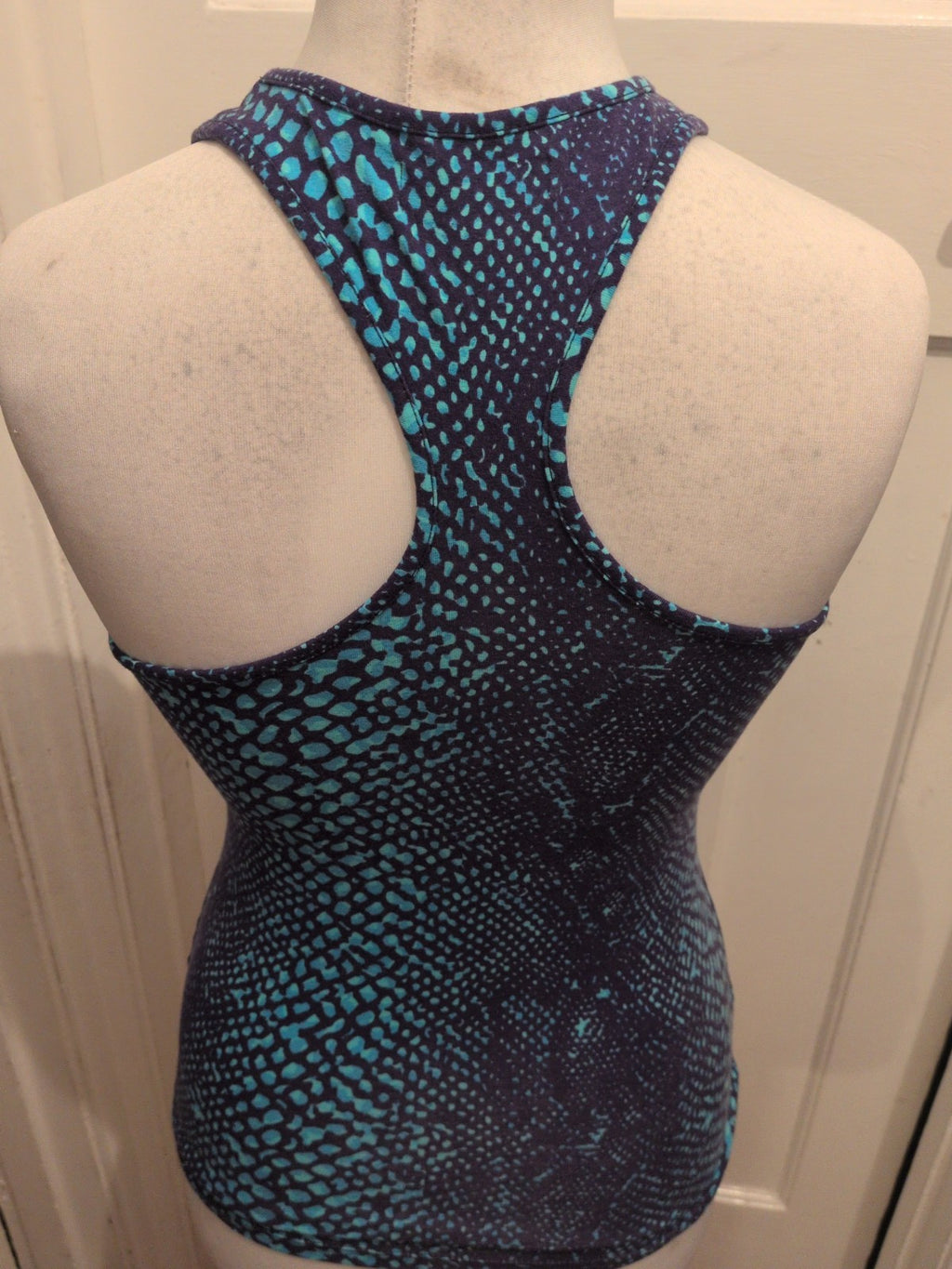 Ladies Pineapple Size Medium Navy And Blue Sleeveless Tank Vest Top