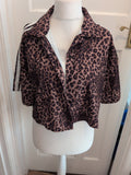 Large Leopard Print Buttoned Blouse