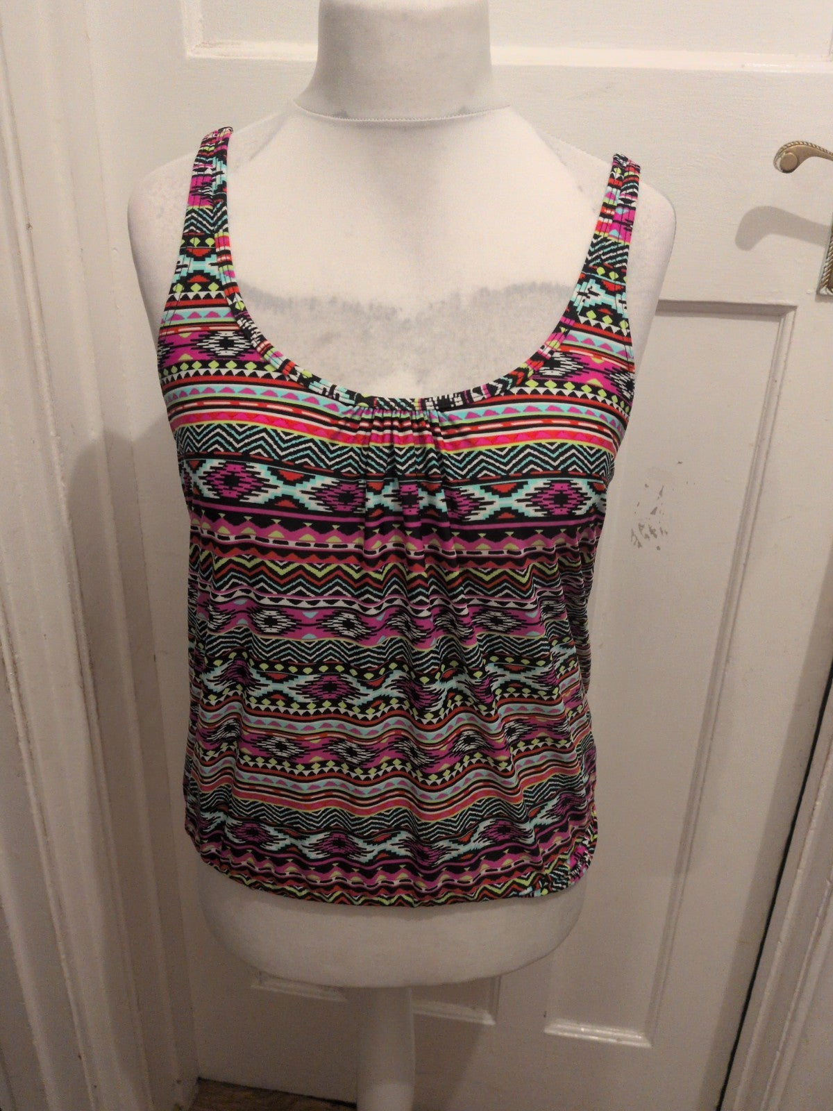 Ladies Lascana Size 12 Multi Swimwear Top