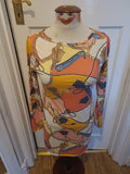 Ladies QED Size M/L Multi Aztec Long Sleeved Dress
