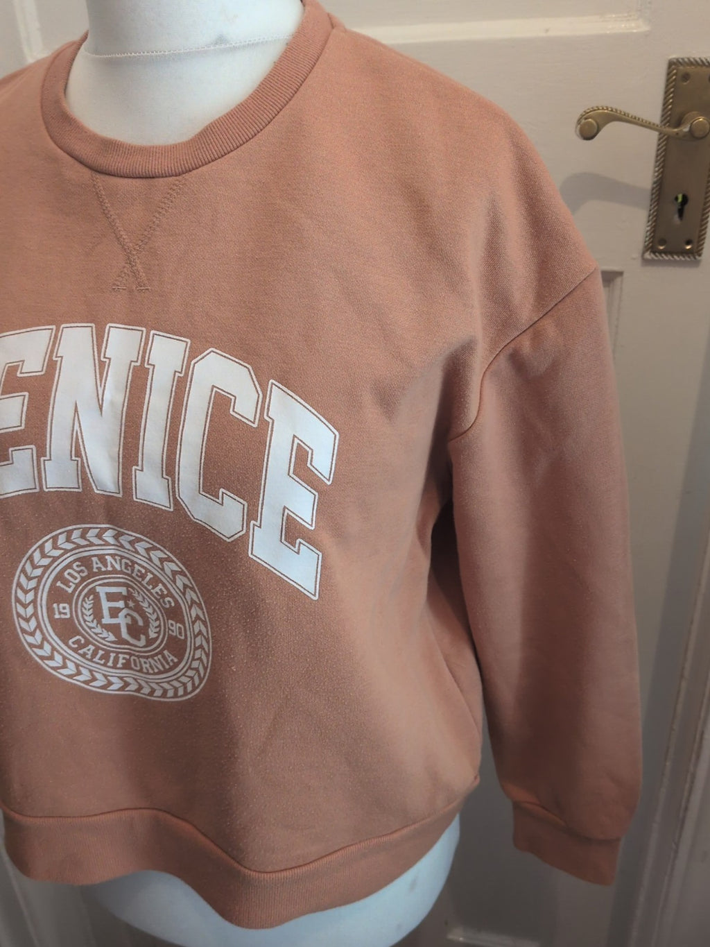 Primark 12/14 Brown Venice Print Jumper