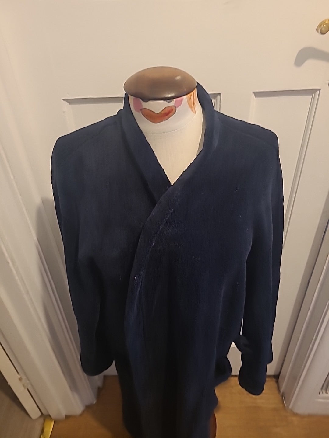 Mens Atlantic Bay Size M Navy Warm Dressing Gown ( No Cord)