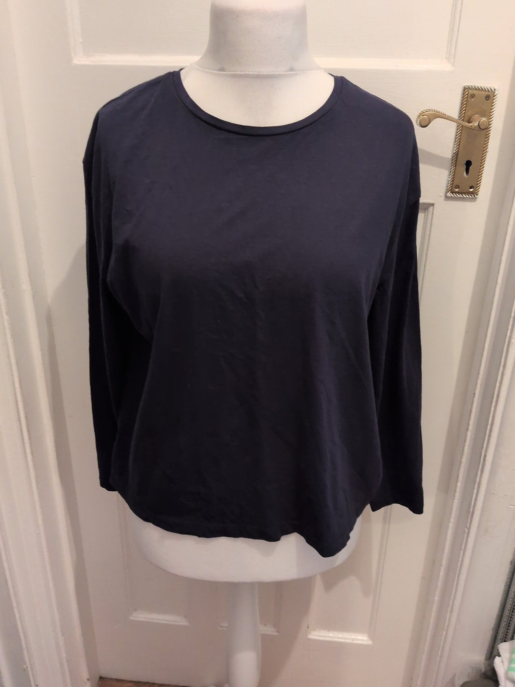 Primark 14-16 Dark Navy Long Sleeve T-shirt