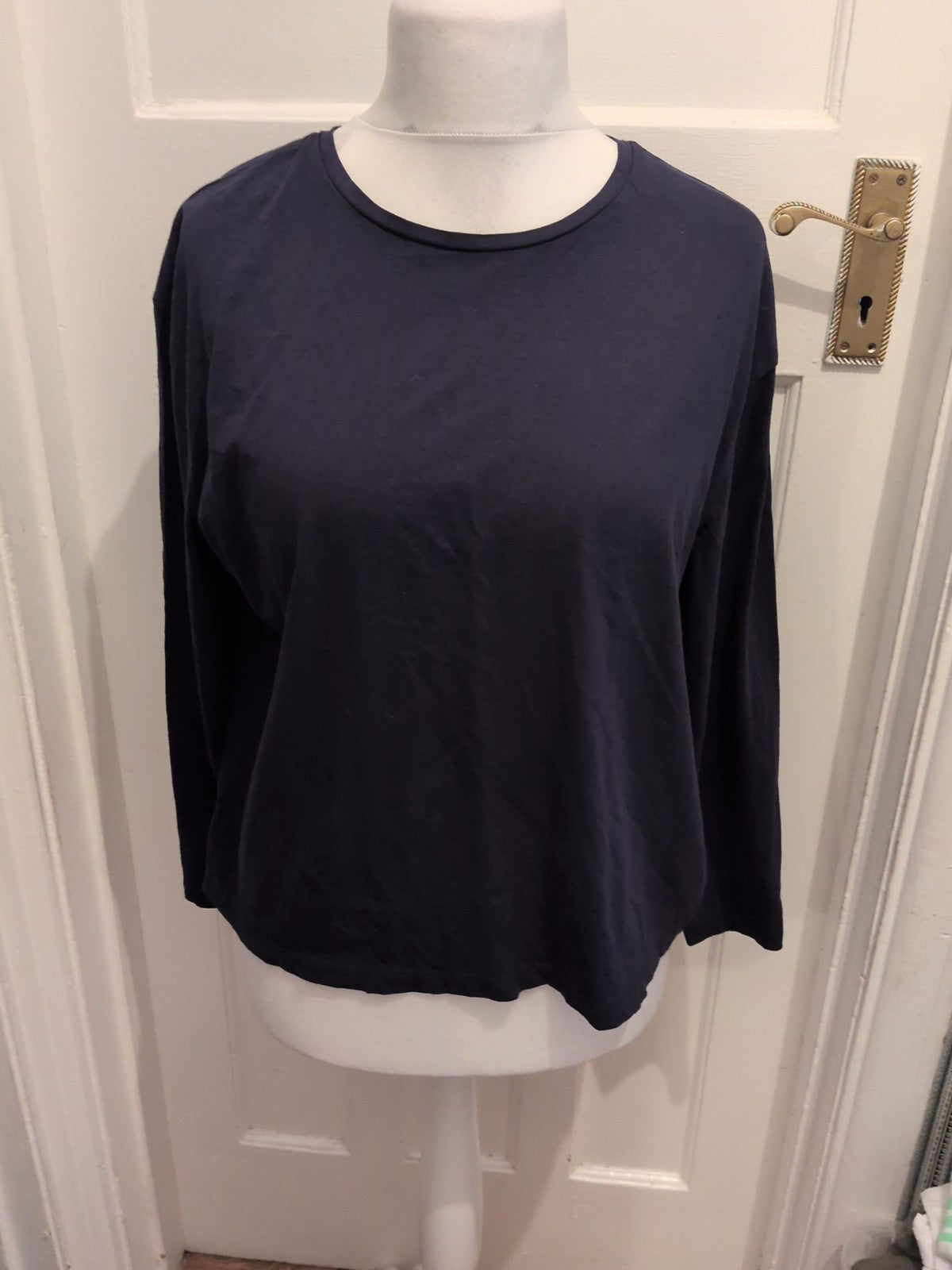 Primark 14-16 Dark Navy Long Sleeve T-shirt