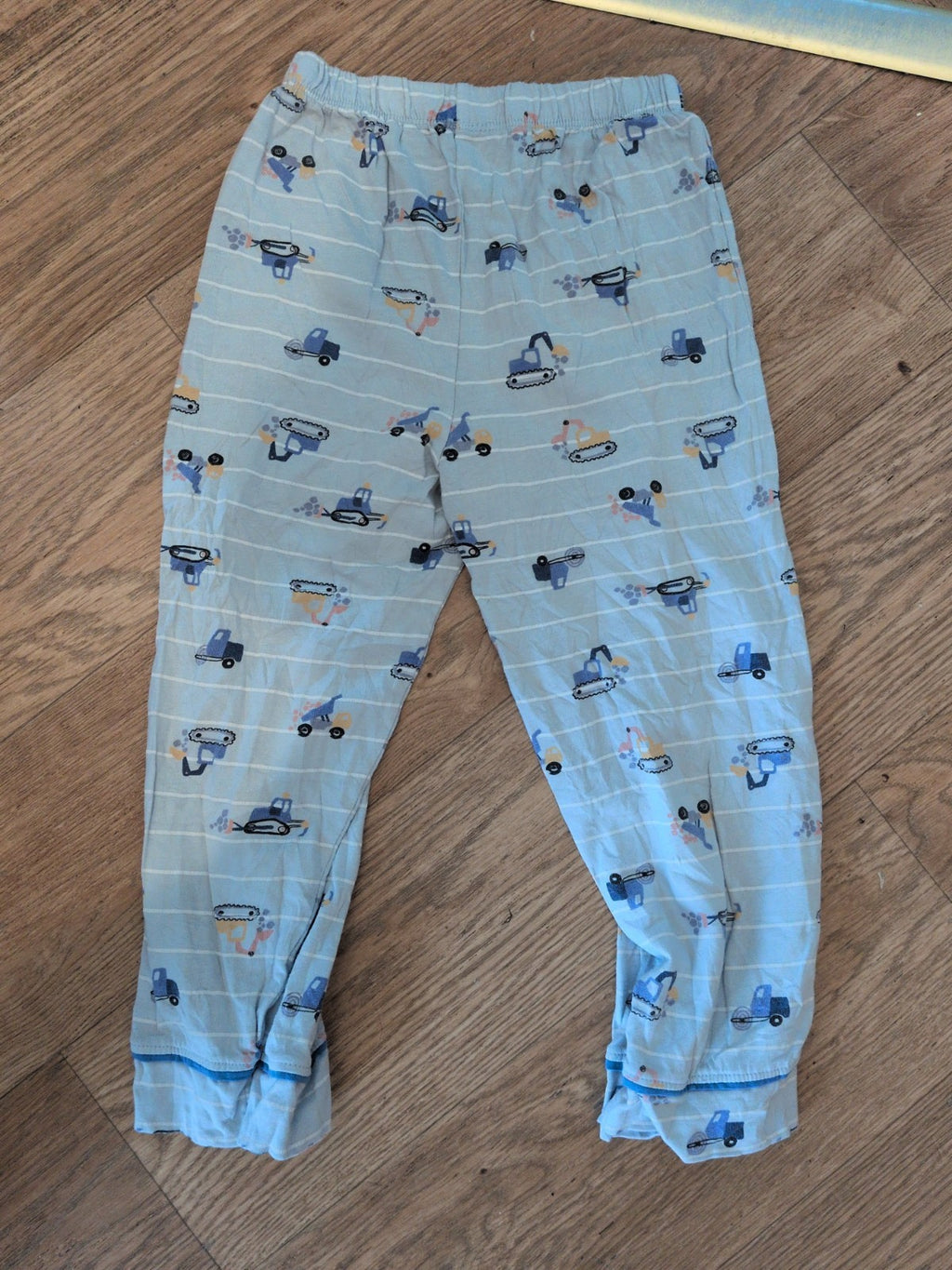 Matalan 4-5 Years Pale Blue Digger Pyjama Bottoms