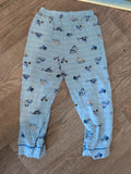 Matalan 4-5 Years Pale Blue Digger Pyjama Bottoms