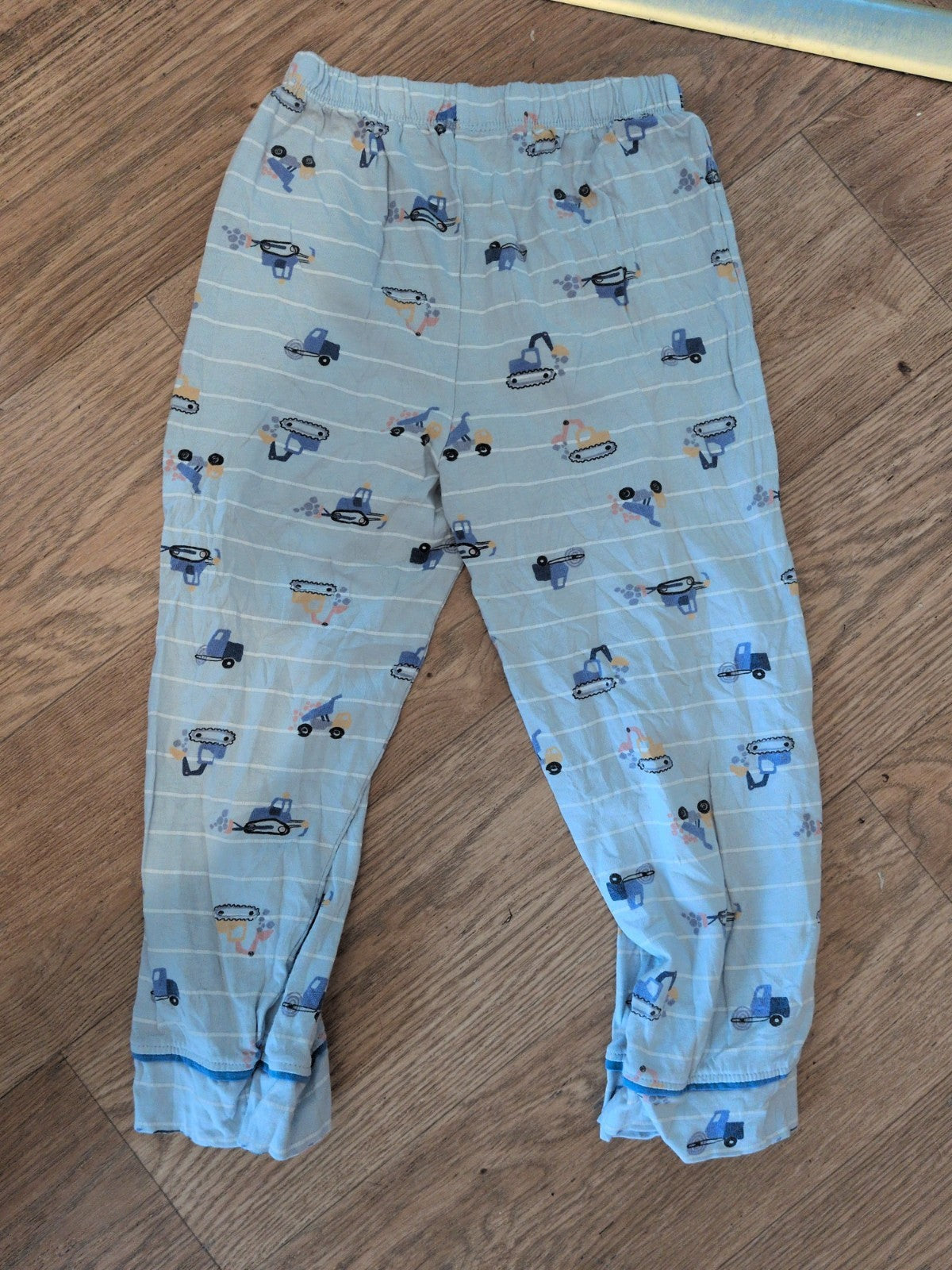 Matalan 4-5 Years Pale Blue Digger Pyjama Bottoms