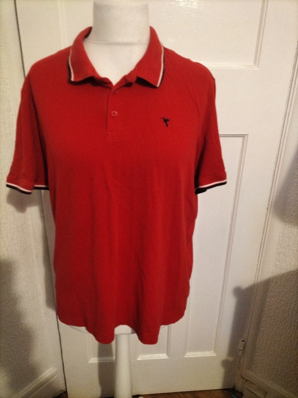 Mens Studio Size XL Red Short Sleeved Polo