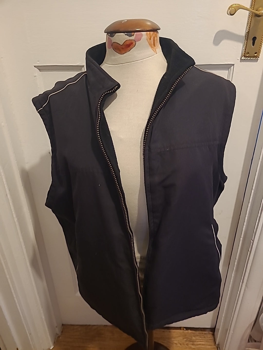 Mens Aspire Size XL Dark Brown Reversible Sleeveless Coat
