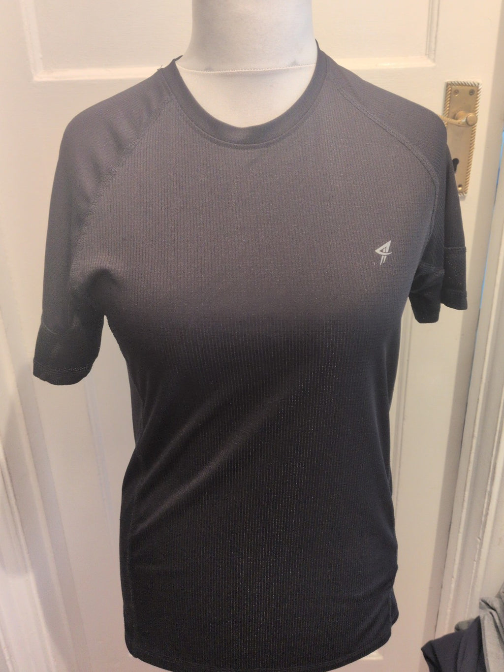 Workout Medium Black Breathable Short Sleeve T-shirt