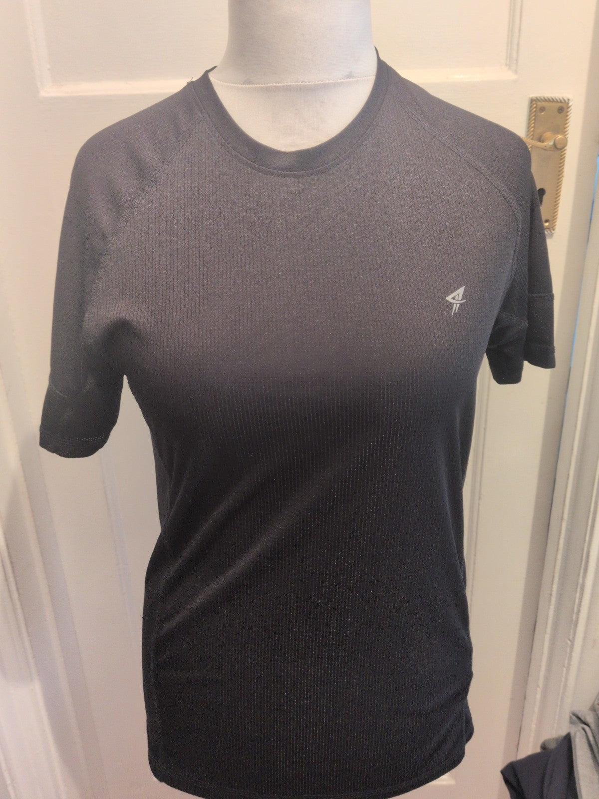 Workout Medium Black Breathable Short Sleeve T-shirt