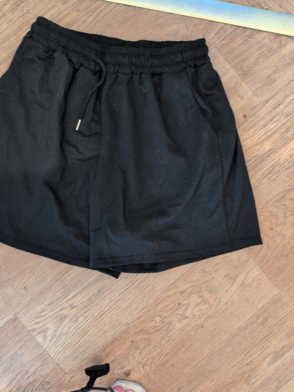 Shein Large Black Elasticated Sweat Shorts