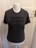 Levi Medium Grey With Black Print Short Sleeve Tshirt