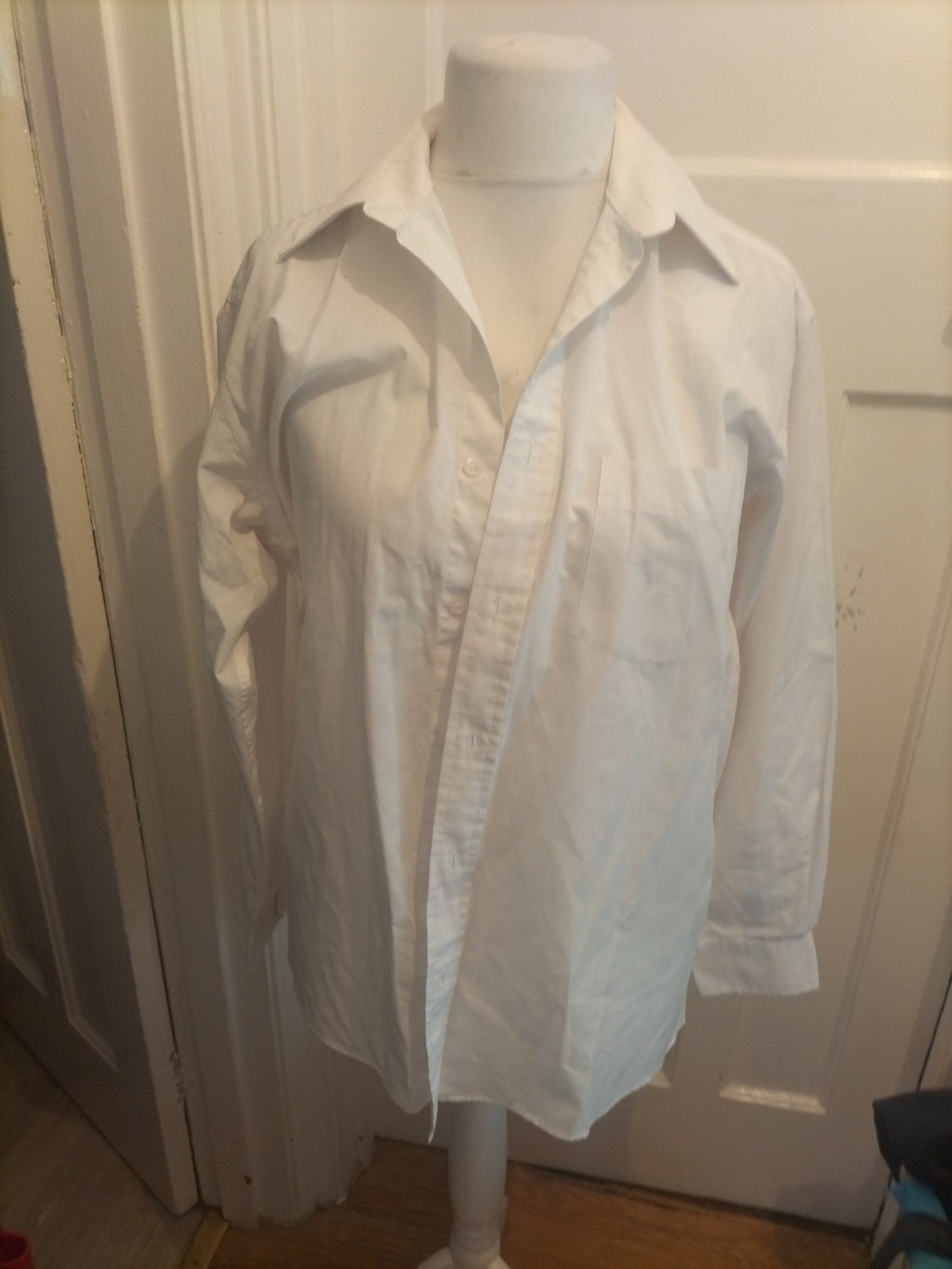 Primark Essentials 15.5 White Long Sleeve Shirt