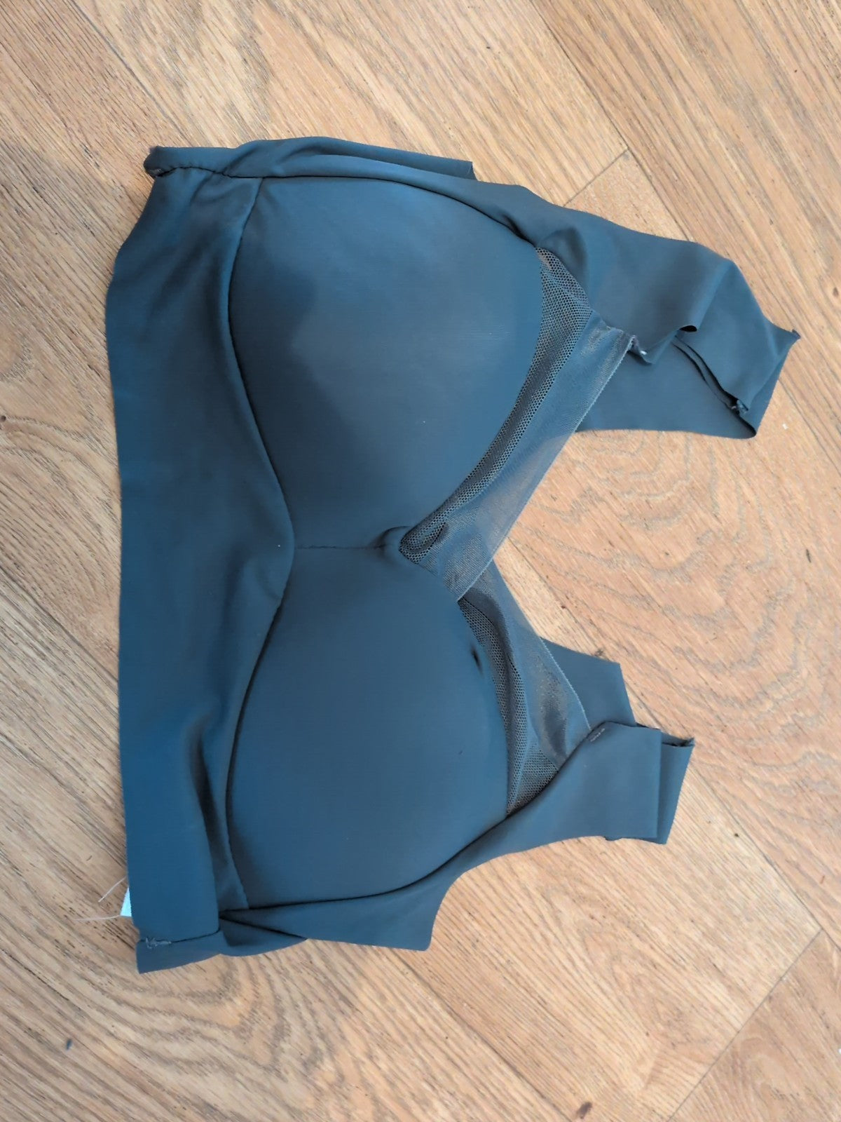 XL Grey Seamless Padded Bra