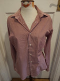 Mens Primark Size 15.5 Collar Red White Check Long Sleeve Shirt