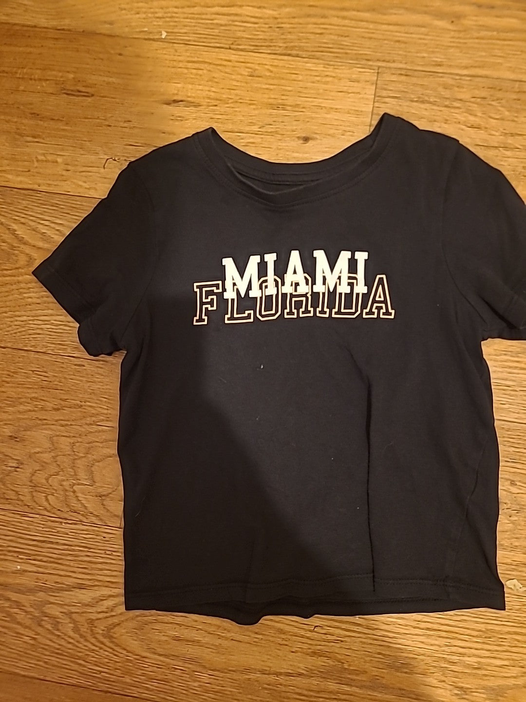 Girls Primark Age 7-8 Years Miami Florida Tshirt