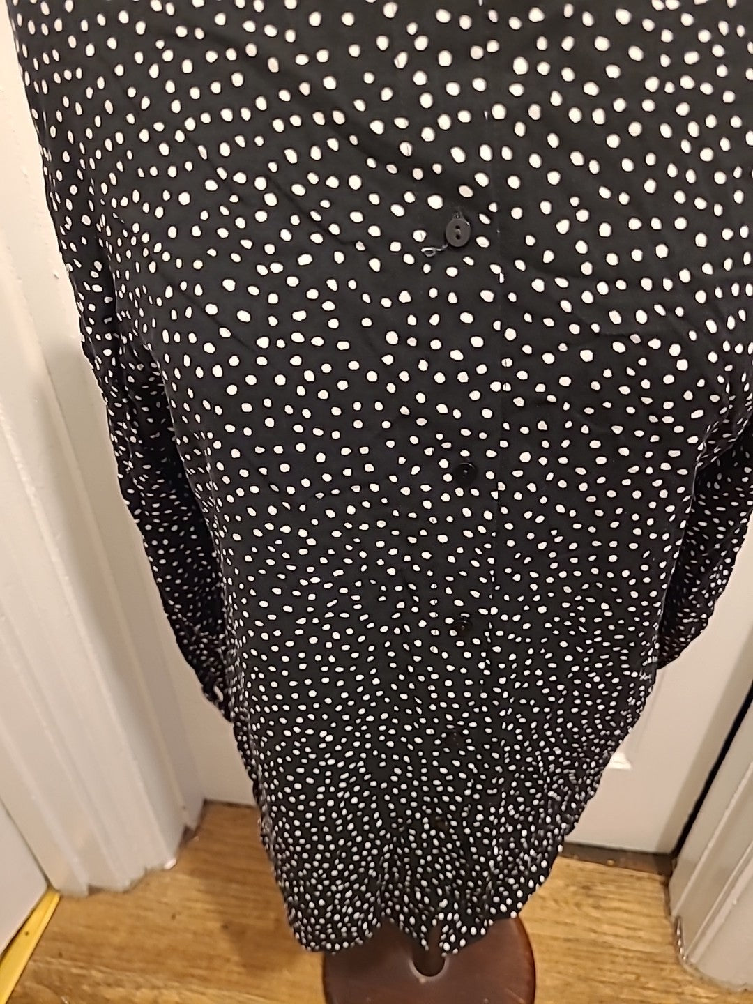 Ladies George Size 14 Polkadot Long Sleeved Blouse