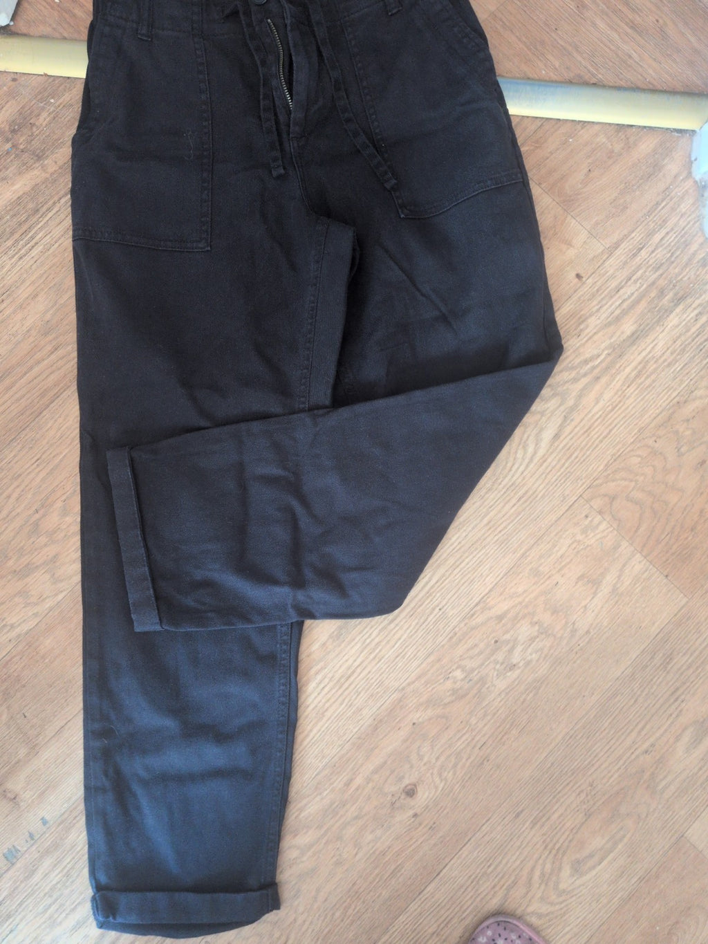 Ladies F&F Black Jeans Elasticated Waist Size 10 Free Delivery