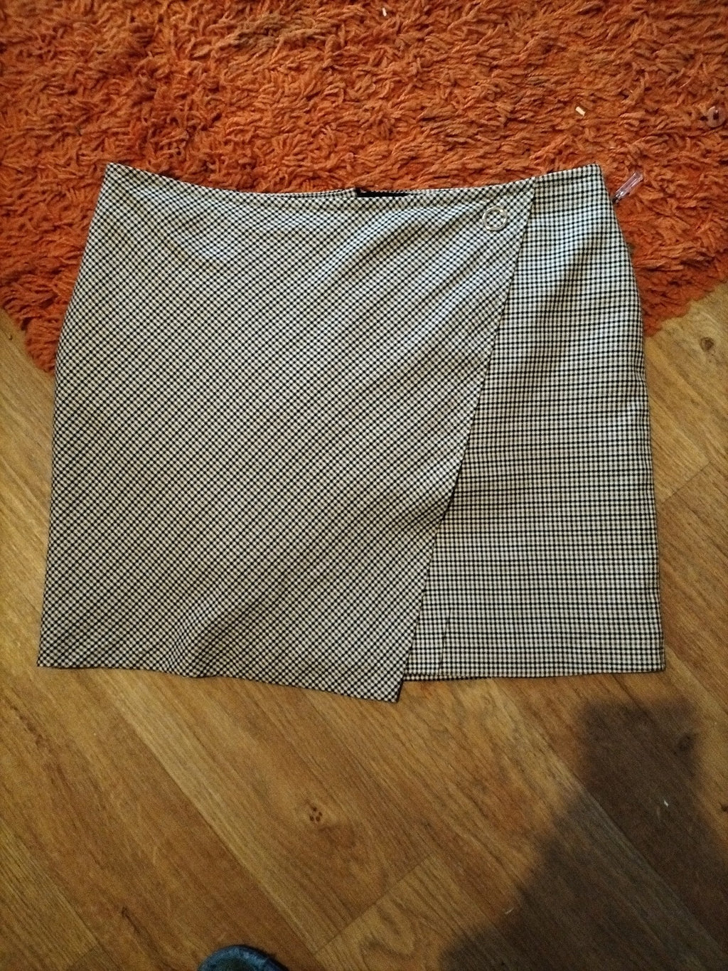 Ladies George Size Medium Check Skirt
