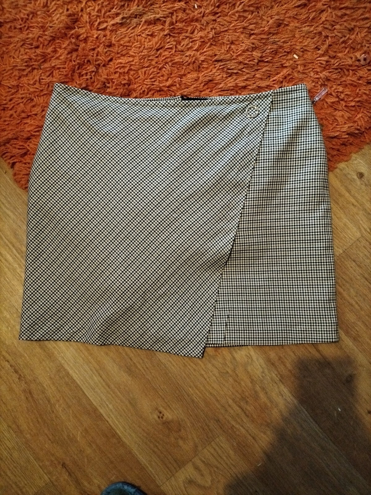 Ladies George Size Medium Check Skirt