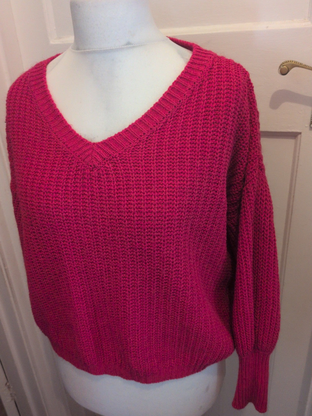 Luca Vanucci Large Cerise Knit Jumper