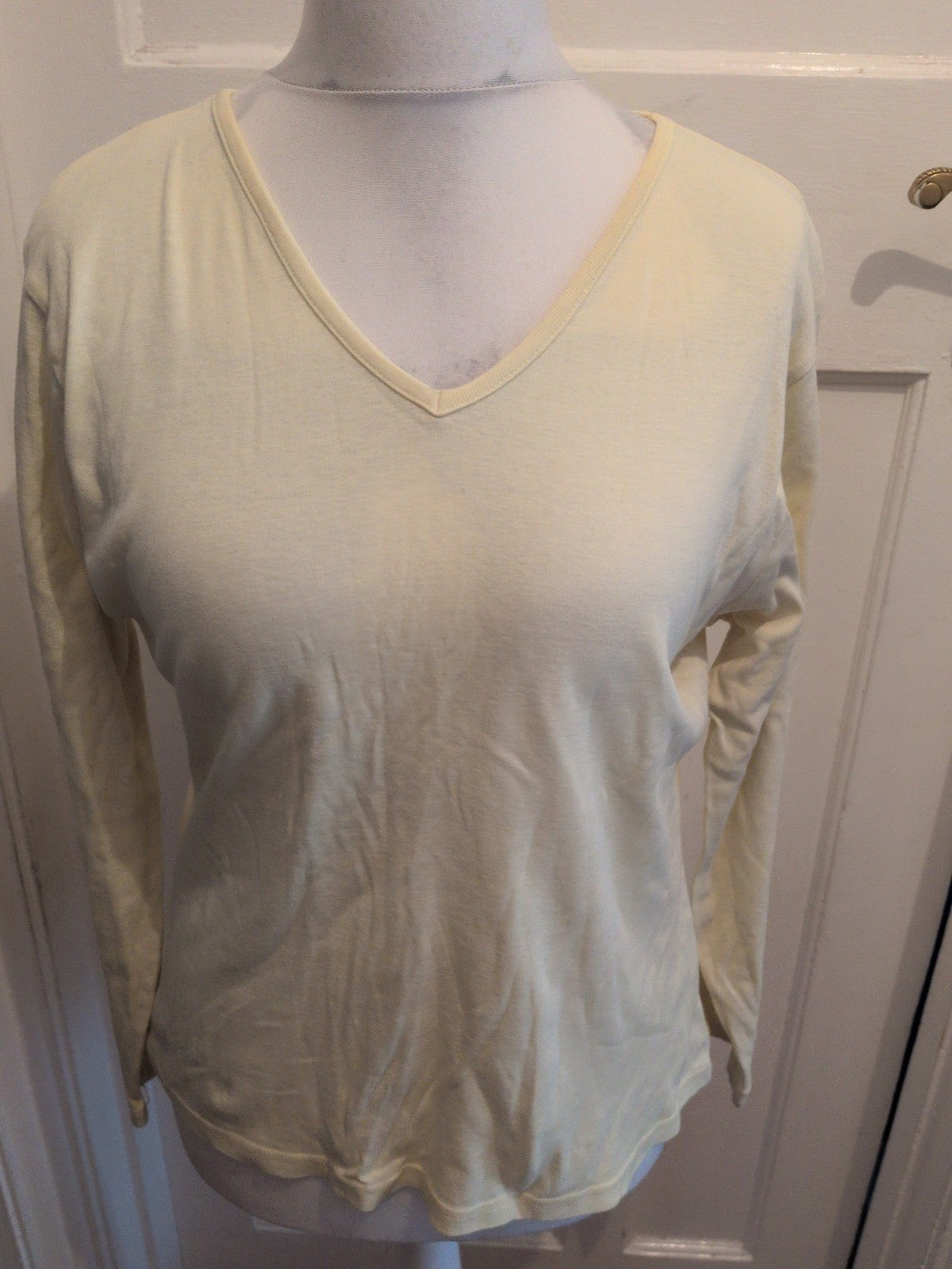 Mackay's XL Cream Long Sleeve Top