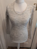 Ladies Heatgen Size 14 Grey Flecked Long Sleeve T-shirt