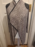 Ladies Assuli Size Medium Grey Fleck Cardigan