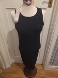 Brand New Ladies Sweewë Size M/L Black Detailed Sleeveless Dress