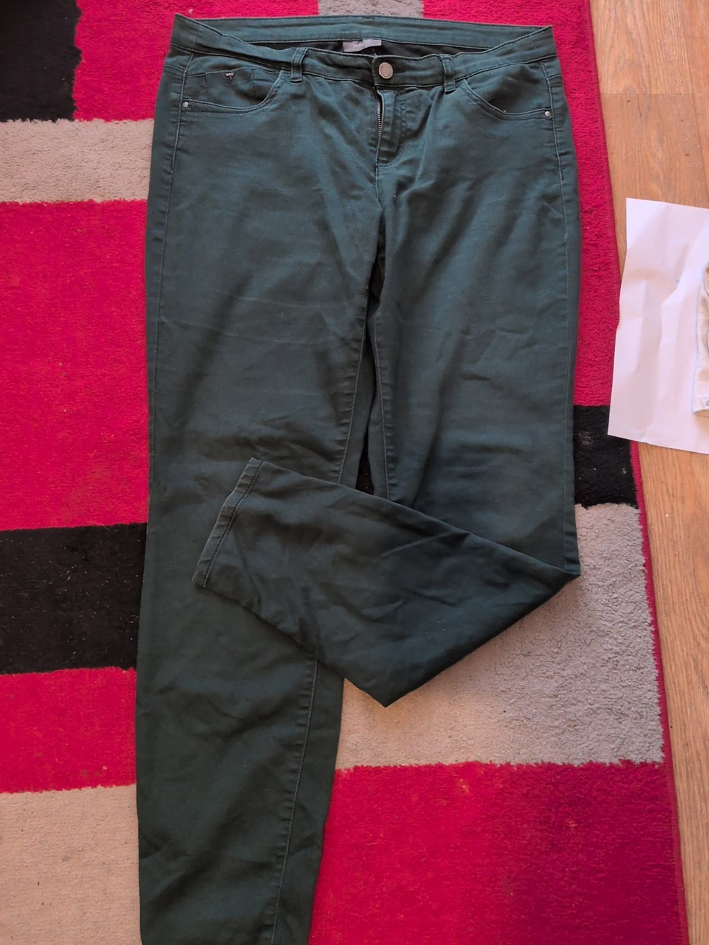 Ladies Yessica C&A Size EU 40 Green Jeans