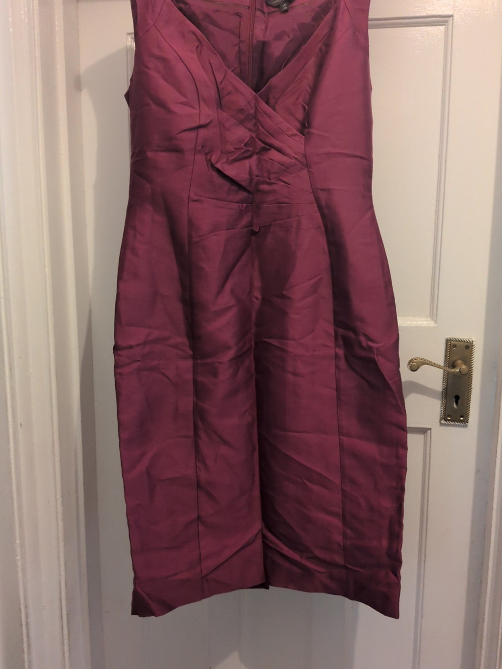 Alexon 10 Purple Sleeveless Dress