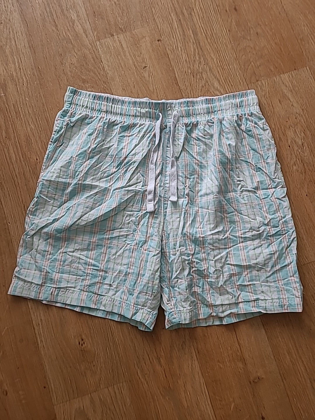 Mens Tu Man Size L Multi Check Elasticated Shorts