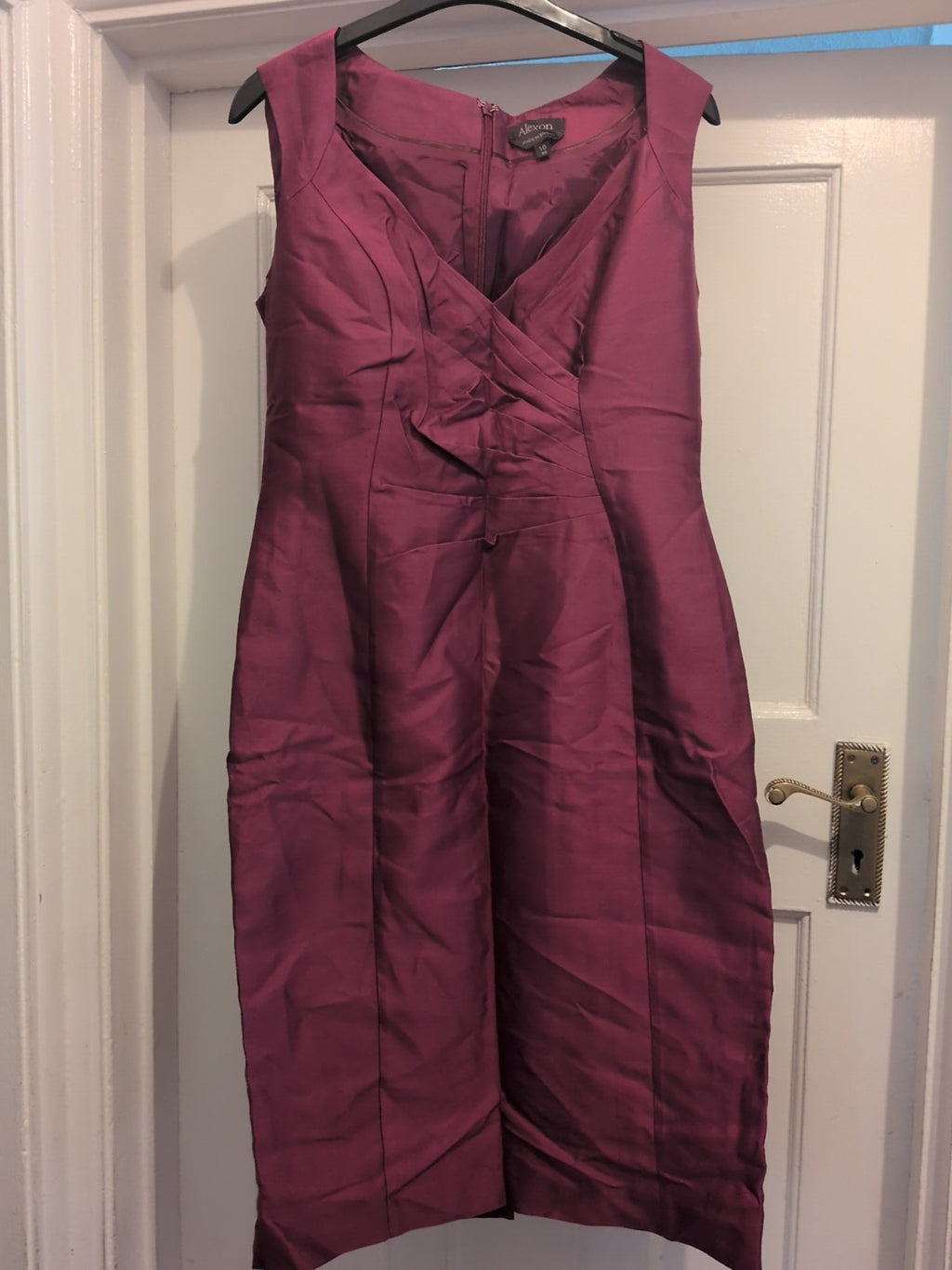Alexon 10 Purple Sleeveless Dress