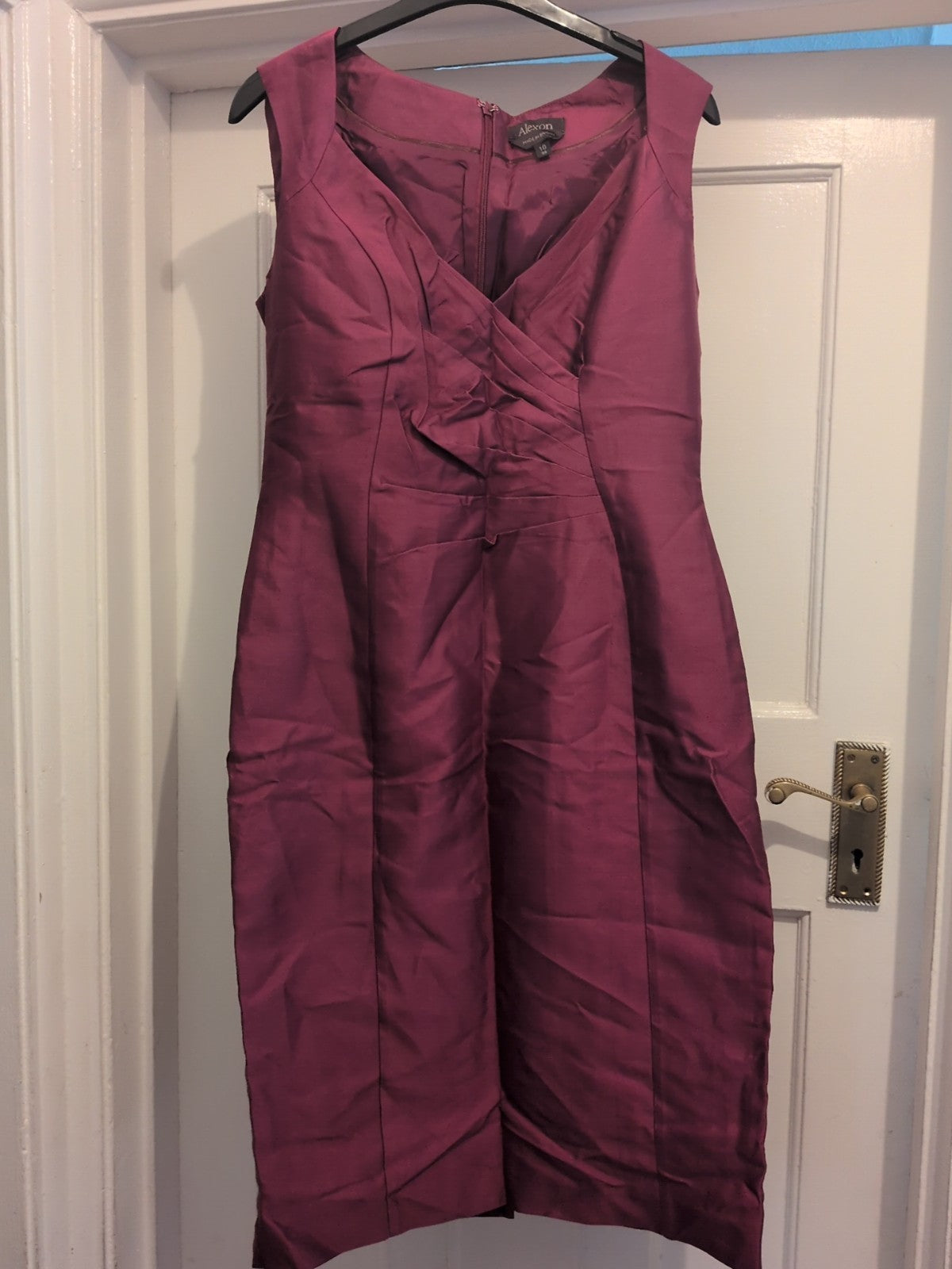Alexon 10 Purple Sleeveless Dress