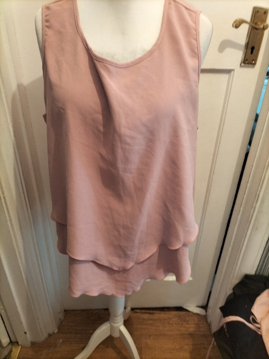 Emery Rose 3xl Baby Pink Sleeveless Blouse