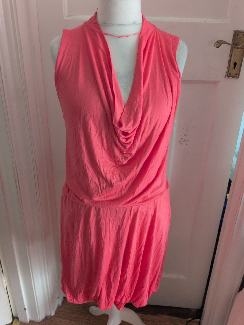 H&M 18 Pink Sleeveless Long Length Dress